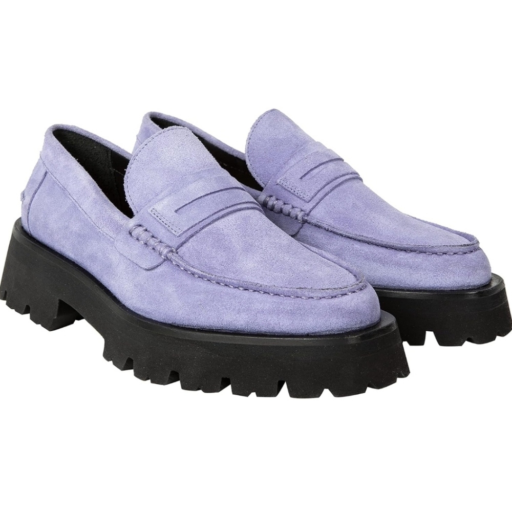NWT Paul Smith Women's Lilac Felicity Loafer Shoes, Size 37/US6.5, No Box